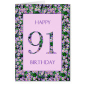 91誕生日紫デイジー (正面)