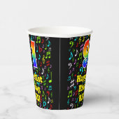 91誕生日:おもしろい音楽ノートPattern, Rainbow 91 紙コップ (右)
