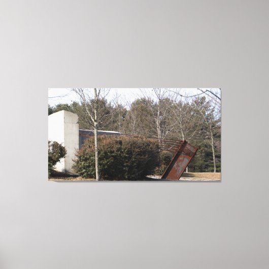 911からの鉄鋼I梁 キャンバスプリント (正面)