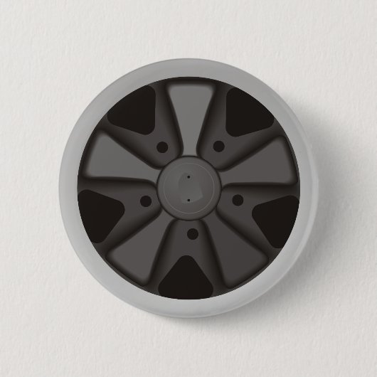 911で使用される車輪を競争させるクラシックなスポーツ・カー 缶バッジ (正面)