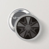 911で使用される車輪を競争させるクラシックなスポーツ・カー 缶バッジ (正面&裏面)