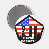 911なし忘れ マグネット (正面/裏面)