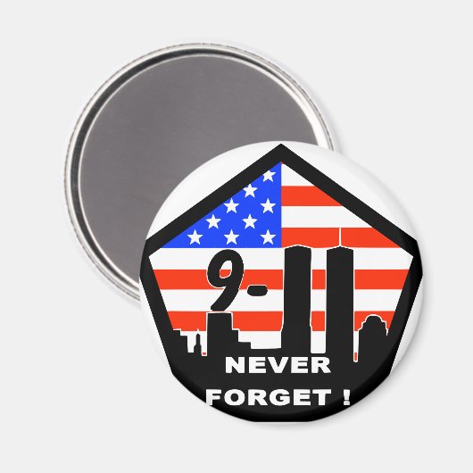 911なし忘れ マグネット (正面/裏面)