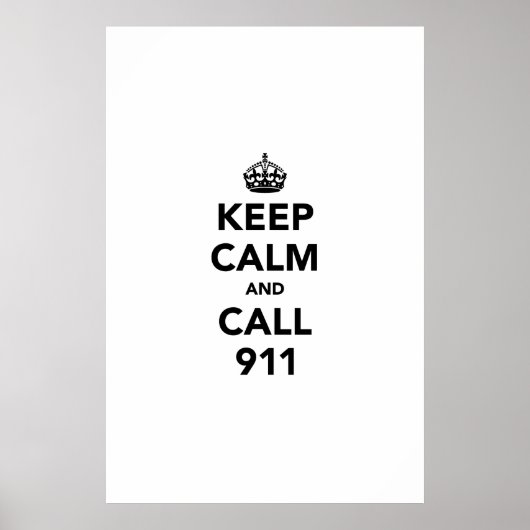 911に連絡を ポスター (正面)