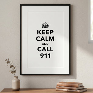 911に連絡を ポスター