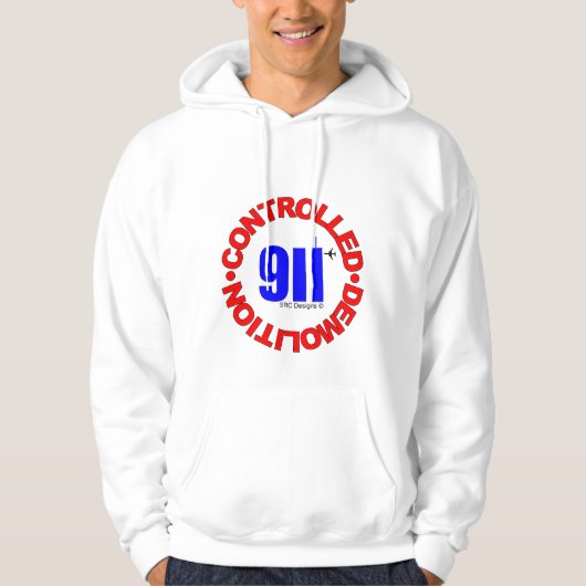 911の陰謀のフード付きスウェットシャツ パーカ (正面)