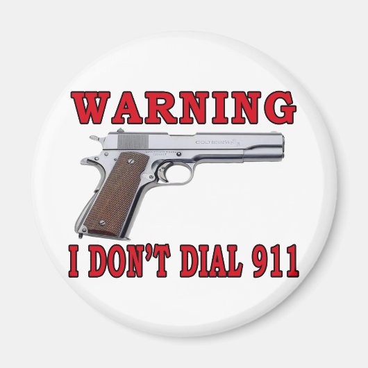 911をダイヤルしない マグネット (正面)