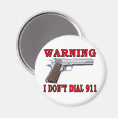 911をダイヤルしない マグネット (正面/裏面)