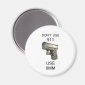 911を使用しない マグネット (正面/裏面)
