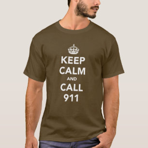 911を呼ぼう Keep Calm Tシャツ