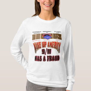 911アメリカのTシャツを目覚めて下さい Tシャツ