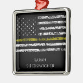 911オペレーターの名前入りギフト メタルオーナメント (左)