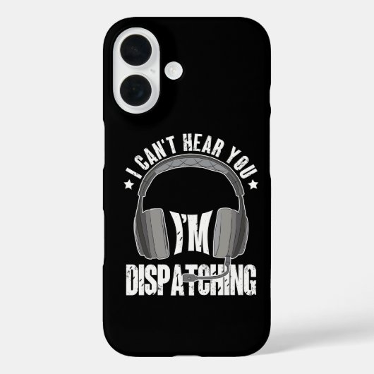 911オペレーターはあなたの声が聞こえません 派遣中ギフト Case-Mate iPhoneケース (裏面)