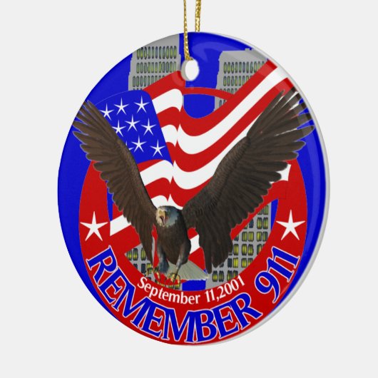 911オーナメントを覚えて下さい セラミックオーナメント (左)