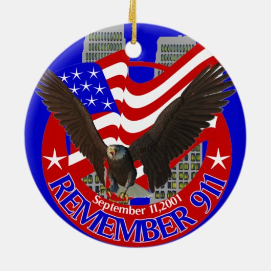 911オーナメントを覚えて下さい セラミックオーナメント (裏面)