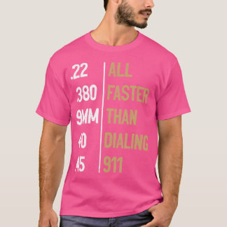 911ガンアンモ愛好家サルカスをダイヤルするより全ての高速 Tシャツ