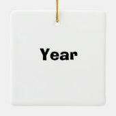 911サンタダウンクリスマスオーナメント セラミックオーナメント (裏面)