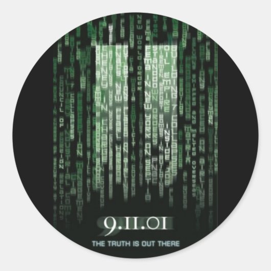 911ステッカー ラウンドシール (正面)