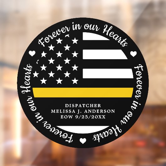 911ディスパッチャは永遠に私たちのハートで ウィンドウサイン (シート2)