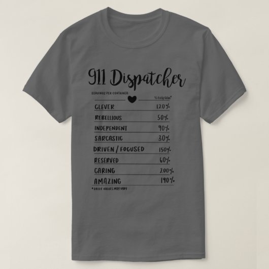911ディスパッチャ Tシャツ (デザイン正面)