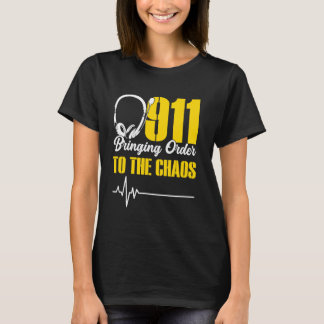 911ファースト・レスポンダー救急救命処置員D Tシャツ