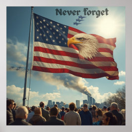 911メモリアルアートプリント Never Forget ポスター