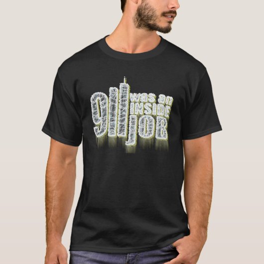 911中仕事はありました Tシャツ (正面)