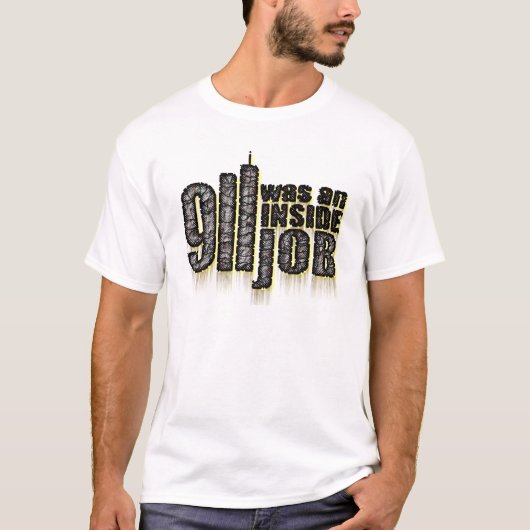 911中仕事はありました Tシャツ (正面)
