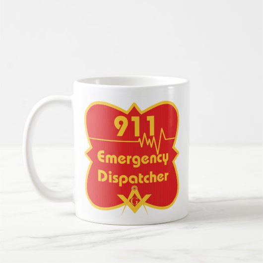 911人の石大工のディスパッチャー コーヒーマグカップ (左)