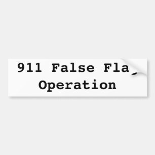 911偽の旗操作 バンパーステッカー