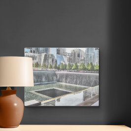 911地上ゼロ記念碑 メタルプリント