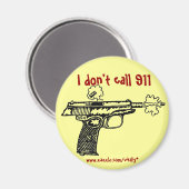 911射撃、 発砲銃の磁石は呼おもしろいばない マグネット (正面/裏面)