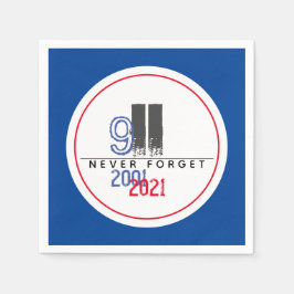 911年忘れ国際愛国世界貿易センター スタンダードカクテルナプキン