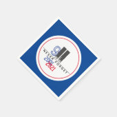 911年忘れ国際愛国世界貿易センター スタンダードカクテルナプキン (角)