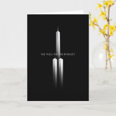 911我々は永遠にアニバーサリー忘れスツインタワー カード (黄色い花)