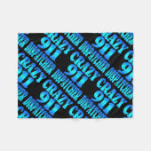 911熱狂するディスパッチャ フリースブランケット (正面(横))