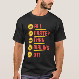 911発弾口径ゲージをダイヤルするよりも高速 Tシャツ