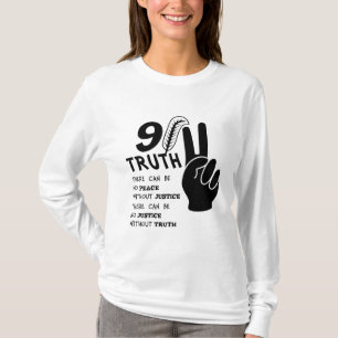 911真実の正義なくして平和なし Tシャツ