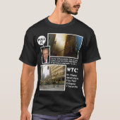 911真実WTC7の引きそれ暗いTシャツ Tシャツ (正面)
