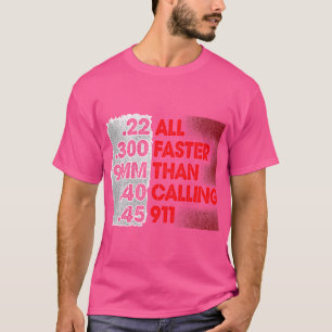 911第2改正ガンの権利を呼び出すよりも速い Tシャツ