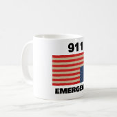 911緊急コーヒーマグ コーヒーマグカップ (正面左)