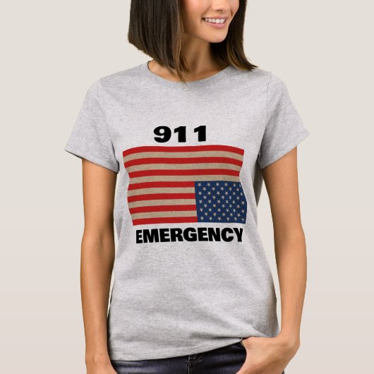 911緊急Tシャツ Tシャツ (正面)