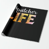 911警察緊急運航管理者の生活金ゴールド ラッピングペーパー (アンロールド)