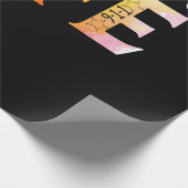 911警察緊急運航管理者の生活金ゴールド ラッピングペーパー (角)