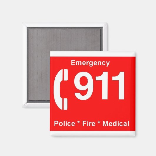 911 マグネット (正面/裏面)