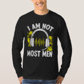 911 Dispatch Operator I am not most Men Thin Gold Tシャツ (正面)