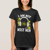 911 Dispatch Operator I am not most Men Thin Gold  Tシャツ (正面)