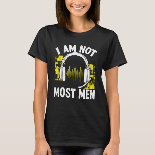 911 Dispatch Operator I am not most Men Thin Gold  Tシャツ (正面)