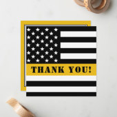 911 Dispatcherのシン・金ゴールド・ラインの評価 ノートカード (正面/裏面インサイチュ)