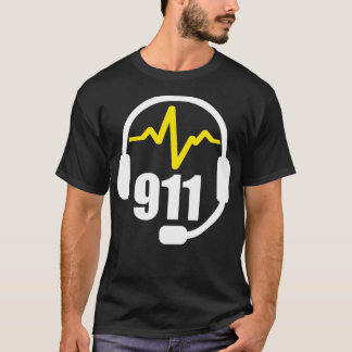 911 Dispatcherヘッドセット Tシャツ